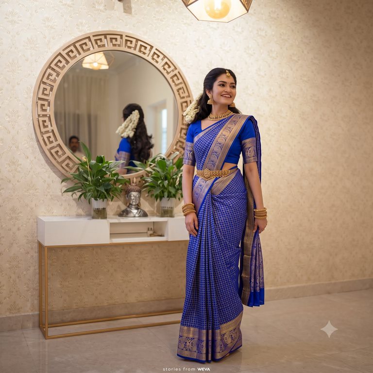 Trendy Kanchipuram Blended Vintage Bridal Silk Sarees 008