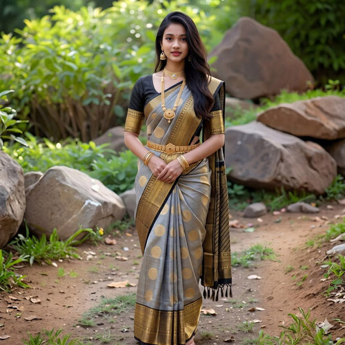 Exclusive Pure Kanchipuram Fancy Korvai Silksarees 003