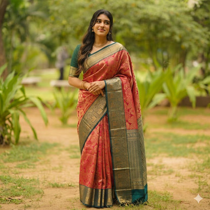 Kanchipuram Pure Korvai Bridal SilkSarees 008