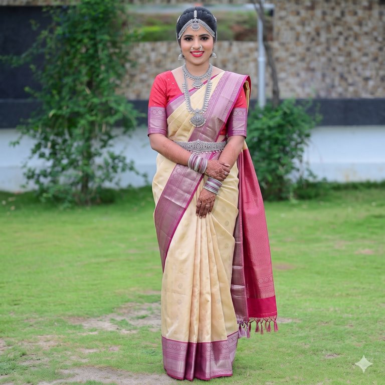 Authentic Pure Kanchipuram Korvai Vintage Silksarees 005
