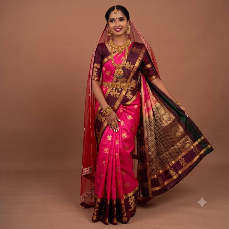 Trendy Vintage Gap Border Silksarees 010