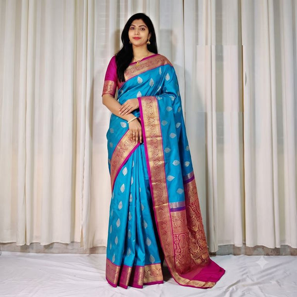 Trendy Kanchipuram Blended Vintage Bridal Silk Sarees 006