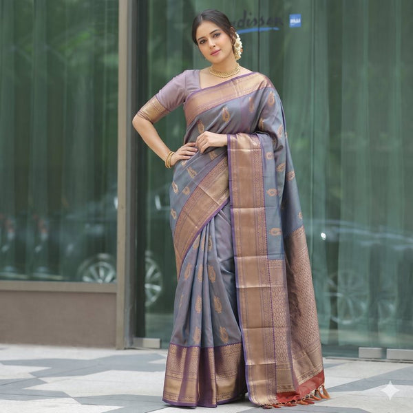 Kanchipuram Pure Fancy Self Colour SilkSarees 004