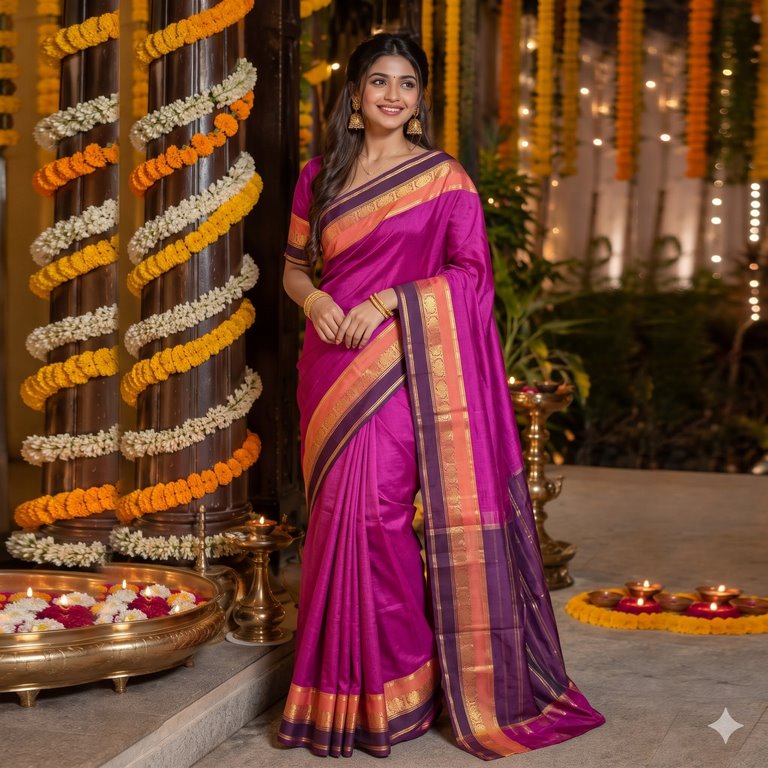 Authentic Pure Kanchipuram Korvai Vintage Silksarees 008