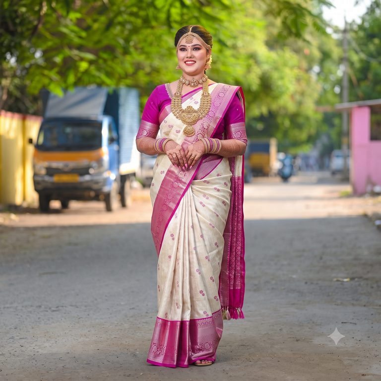 Trendy Kanchipuram Blended Vintage Tissue Bridal Silk Sarees 030
