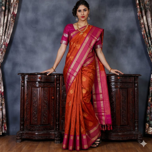 Authentic Pure Kanchipuram Korvai Vintage Silksarees 002