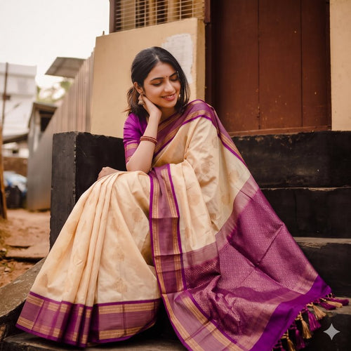 Authentic Pure Kanchipuram Korvai Vintage Silksarees 009
