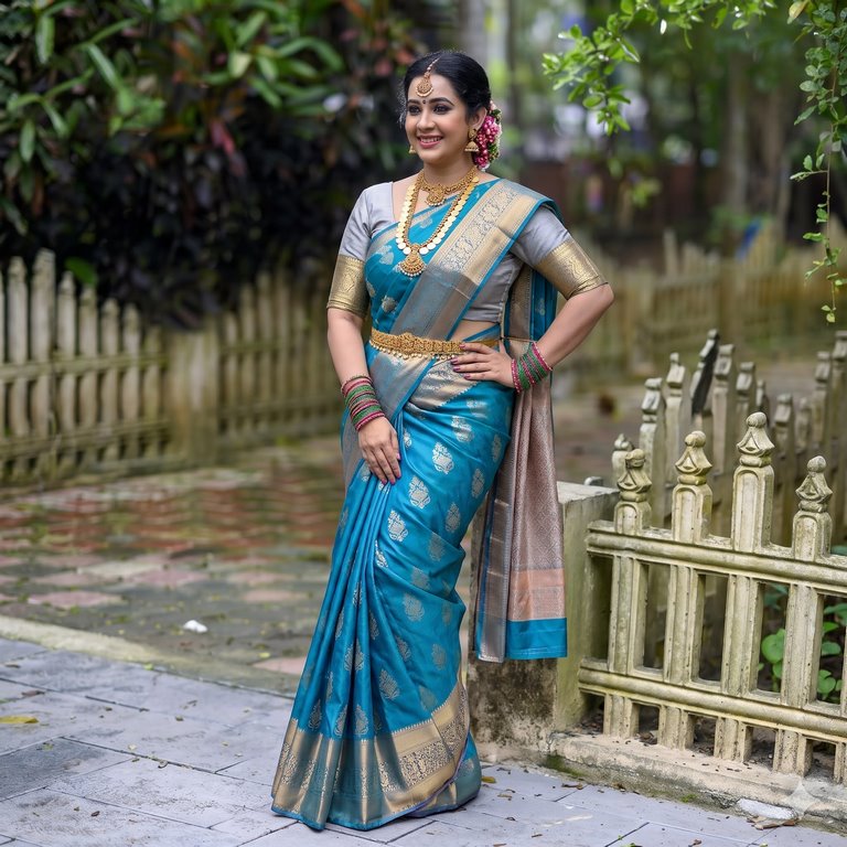 Kanchipuram Pure Korvai Fancy SilkSarees 009