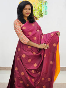 Kanchipuram Blended Gifted Fancy Silk Saree 002