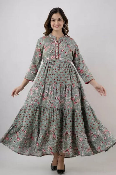 LONG ANARKALI KURTIS – GRACEFUL & FLOWING STYLE 004