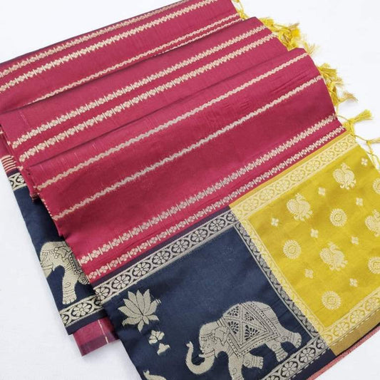 Kanchi Blended Trendy Fancy Silk Saree 834