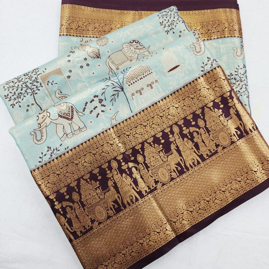 Kanchipuram Blended Bridal Silk Sarees 269