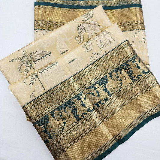 Kanchipuram Blended Bridal Silk Sarees 268