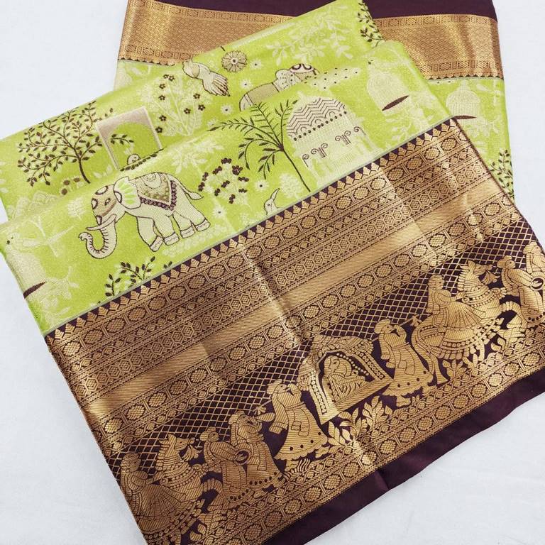 Kanchipuram Blended Bridal Silk Sarees 267