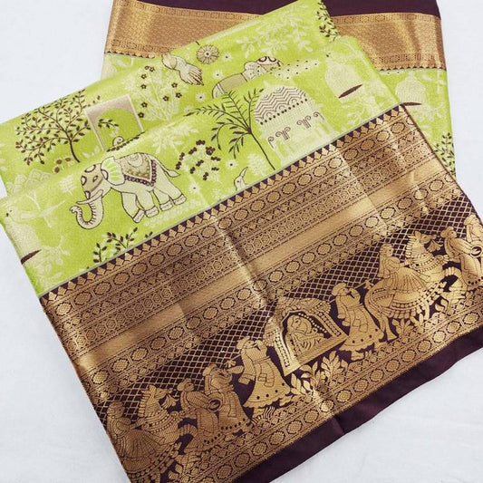 Kanchipuram Blended Bridal Silk Sarees 267