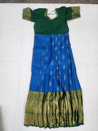 Elegant Kanchipuram Pure Silk Lehenga Choli – Traditional Festive Wear (Size: 36 - 40) – Kanchipuram Lakshaya Silks