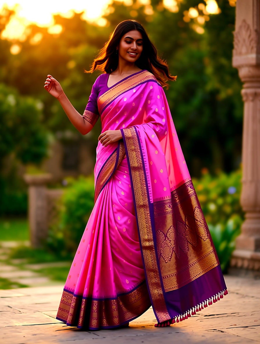 Kanchi Blended Semi Soft Silk Saree 664