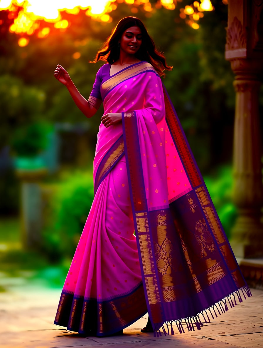 Kanchi Blended Semi Soft Silk Saree 660