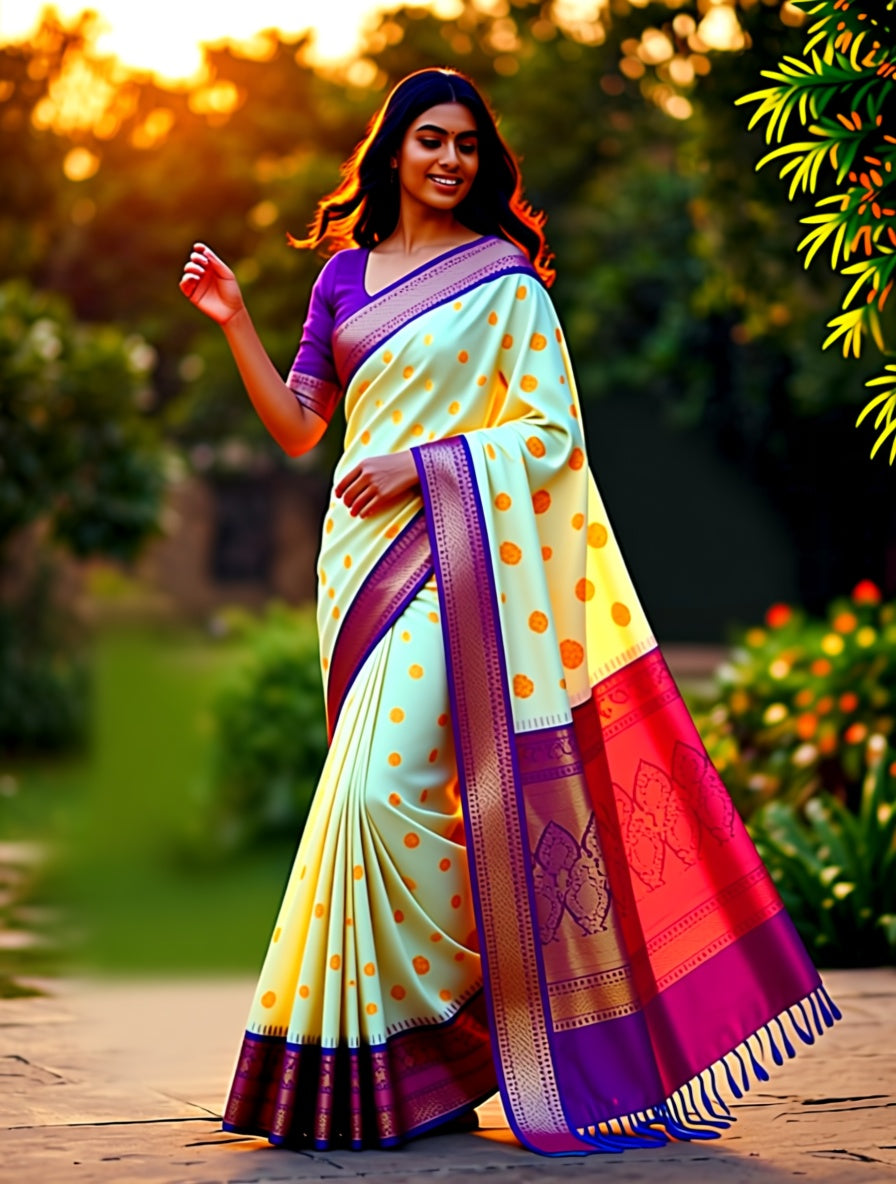 Kanchi Blended Semi Soft Silk Saree 641