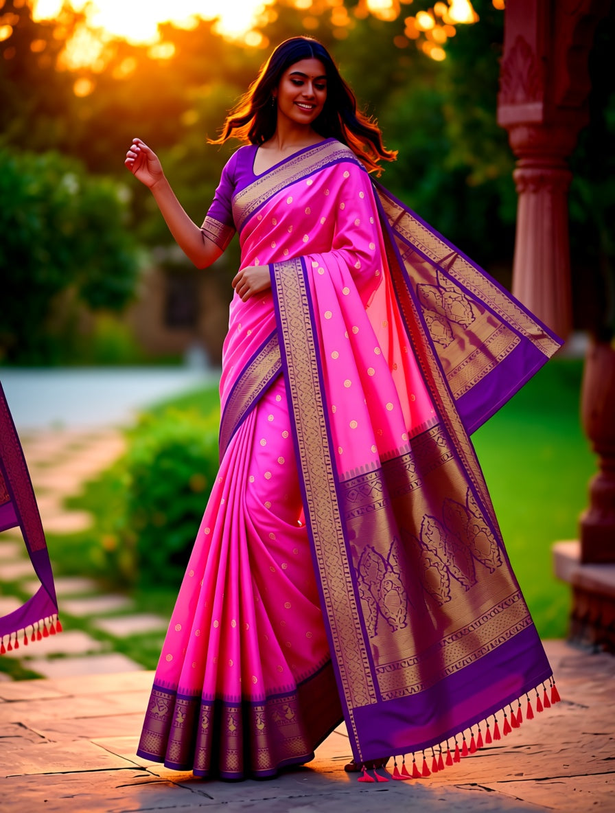 Kanchi Blended Semi Soft Silk Saree 673