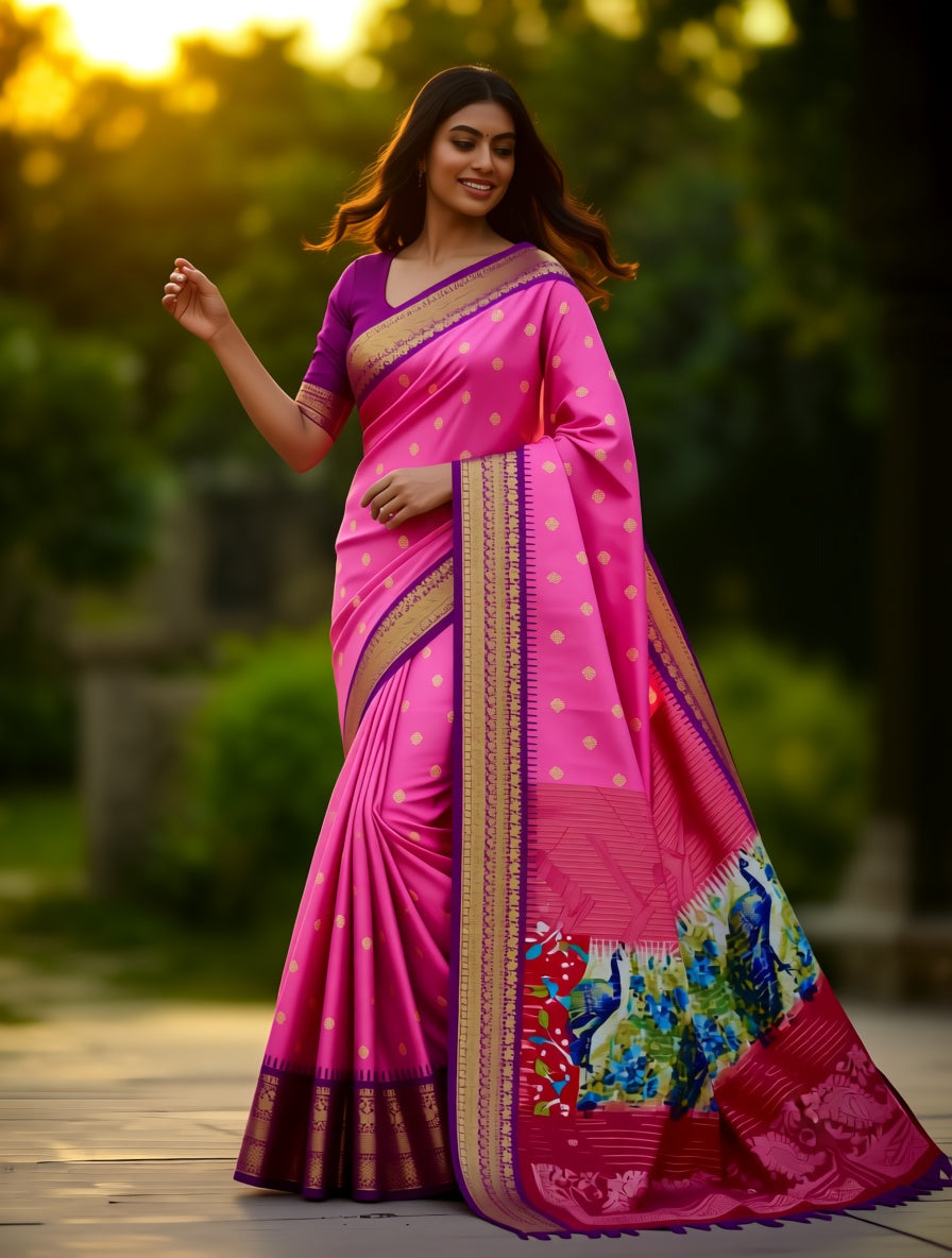 Kanchi Blended Trendy Fancy Silk Saree 820