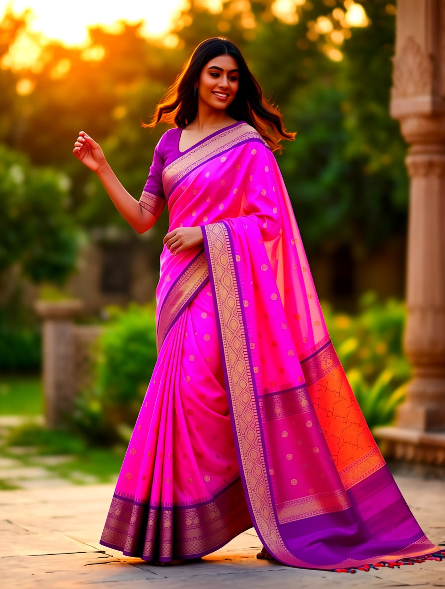 Kanchi Blended Semi Soft Silk Saree 667