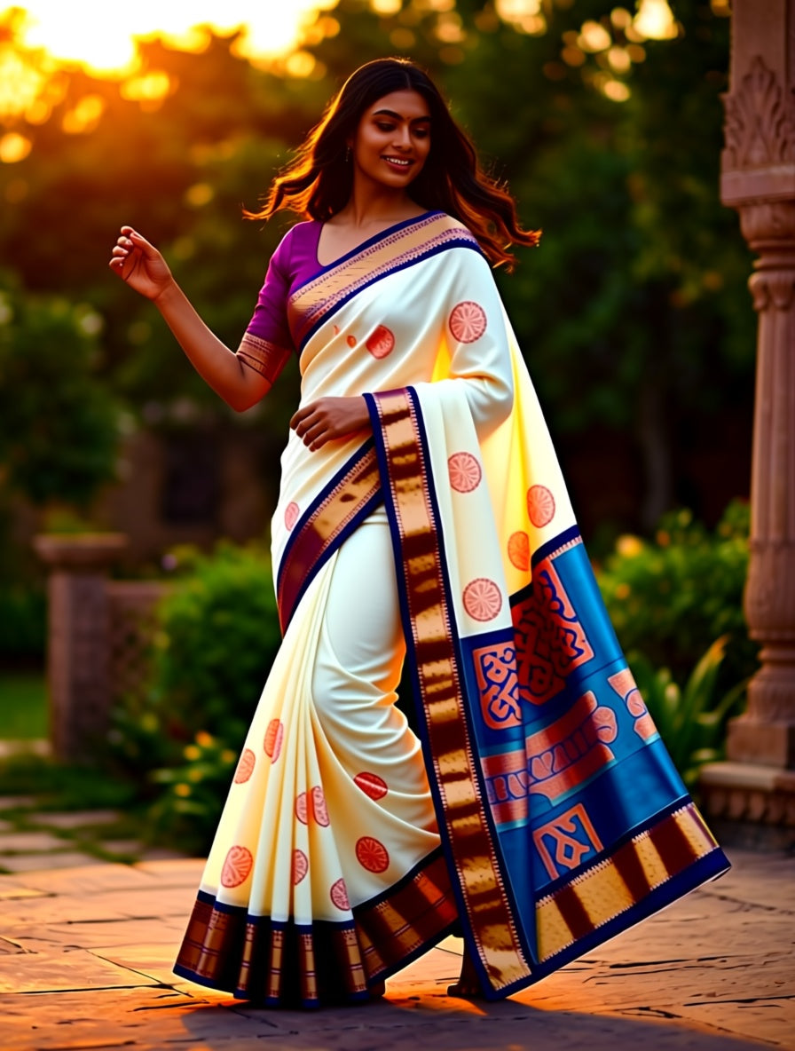 Kanchi Blended Semi Soft Silk Saree 705
