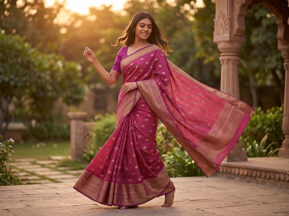 Kanchi Blended Trendy Tussar Silk Saree 884