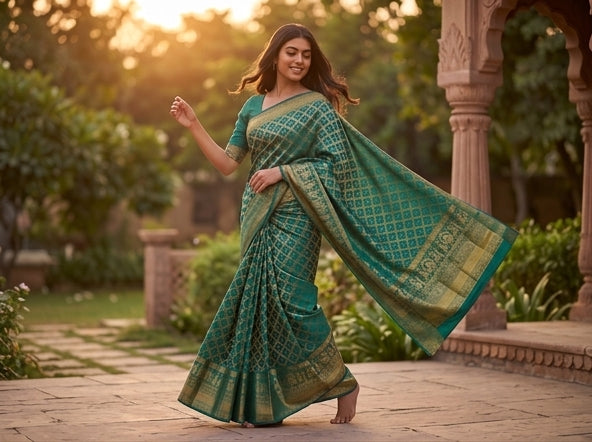 Kanchipuram Blended Trendy Bridal Silk Sarees 271