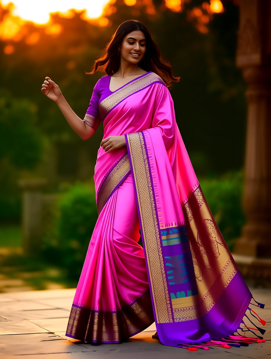 Kanchi Blended Semi Soft Silk Saree 648