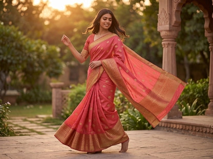 Kanchi Blended Trendy Tussar Silk Saree 889 – Kanchipuram Lakshaya Silks