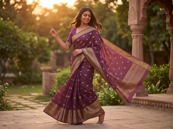 Kanchi Blended Trendy Tussar Silk Saree 887