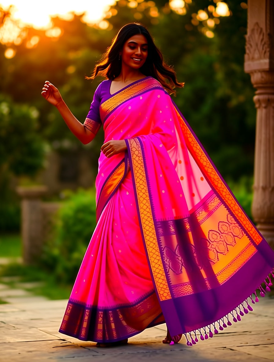 Kanchi Blended Semi Soft Silk Saree 671