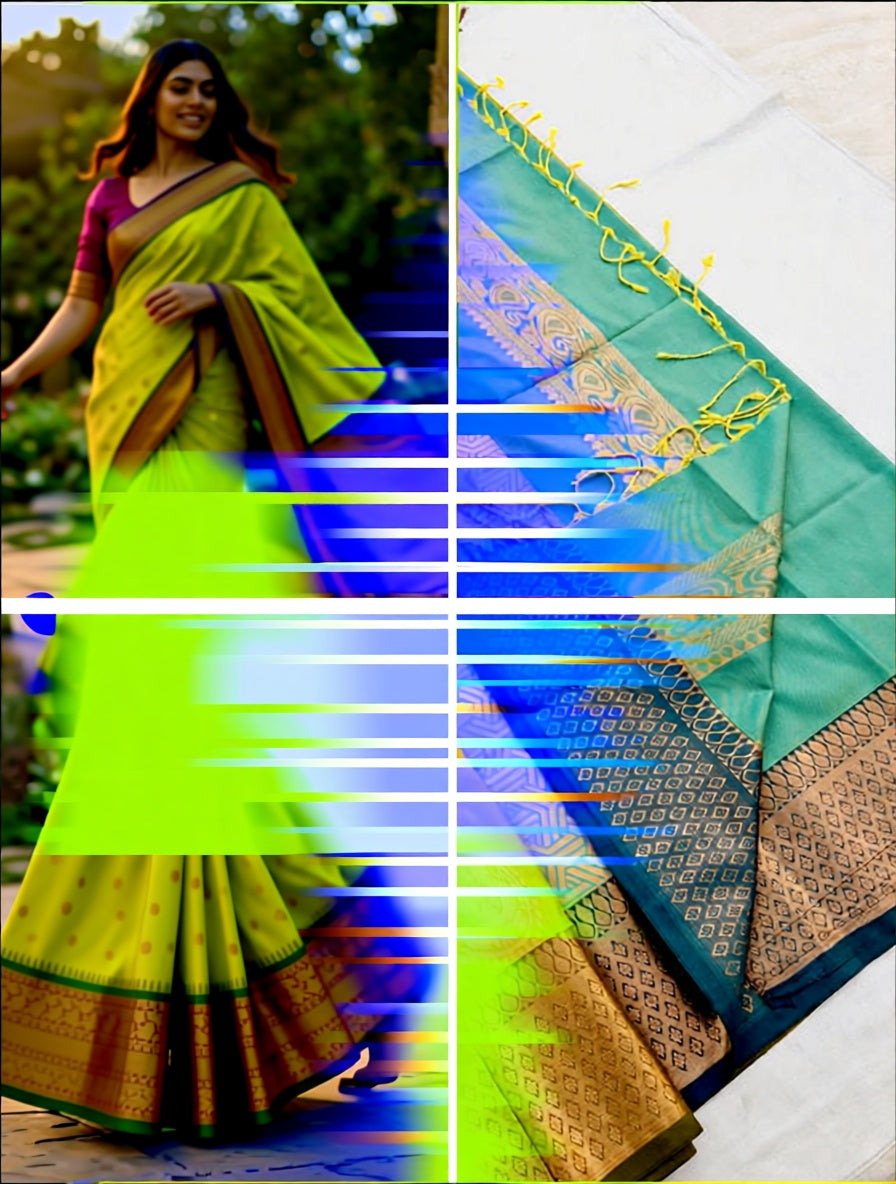 Kanchi Blended Trendy Soft Silk Saree 767