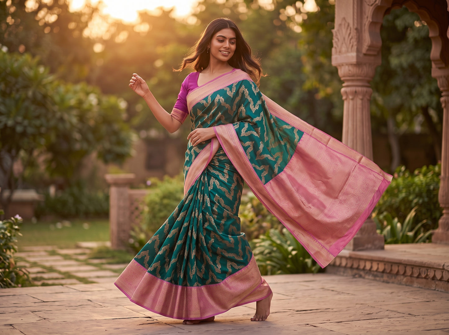 Kanchi Blended Fancy Semi Soft Silk Saree 721
