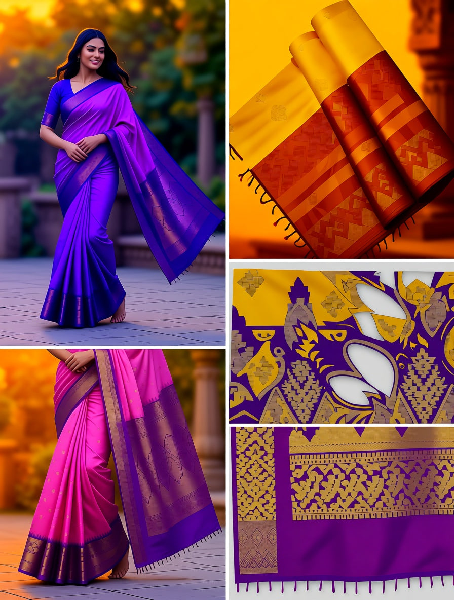 Kanchi Blended Semi Soft Silk Saree 665