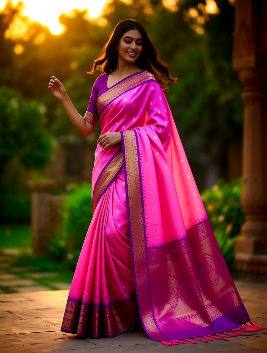 Kanchi Blended Semi Soft Silk Saree 640