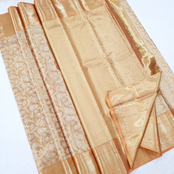 Kanchipuram Pure Handloom High Tissue Silk Saree 017