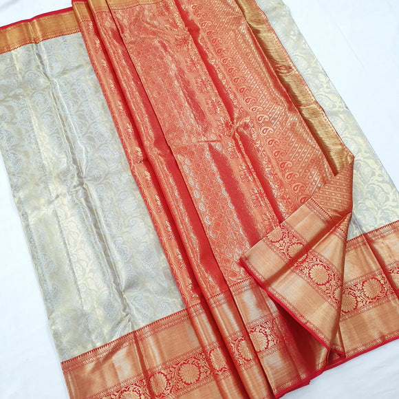 Kanchipuram Pure Handloom High Tissue Silk Saree 021