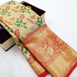 Kanchipuram Pure Handloom High Tissue Silk Saree 037