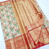 Kanchipuram Pure Handloom High Tissue Silk Saree 037