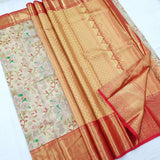 Kanchipuram Pure Handloom High Tissue Silk Saree 043