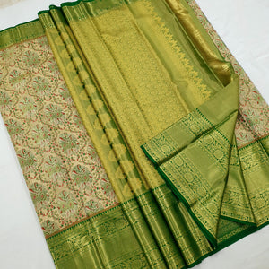 Kanchipuram Pure Handloom High Tissue Silk Saree 099