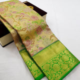Kanchipuram Pure Handloom High Tissue Silk Saree 124